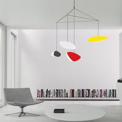 SONNEMAN Modern 4-Light LED Chandelier in Whimsical Shapes Inspired by Mondrian and Miró