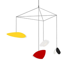 SONNEMAN Modern 4-Light LED Chandelier in Whimsical Shapes Inspired by Mondrian and Miró