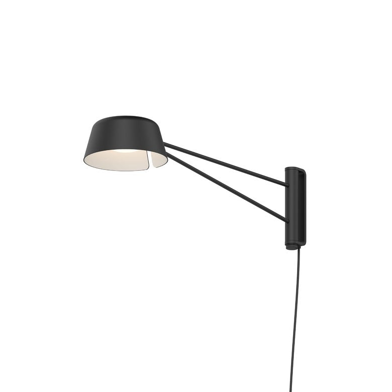 SONNEMAN-Ray Short Wall Lamp - Elegant Adjustable Design with Interchangeable Shades and Controlled Brightness