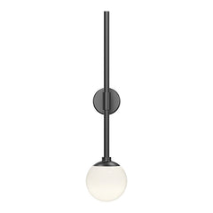 SONNEMAN Sabon Modern Single Sconce With White Etched Globe For Dazzling Illumination