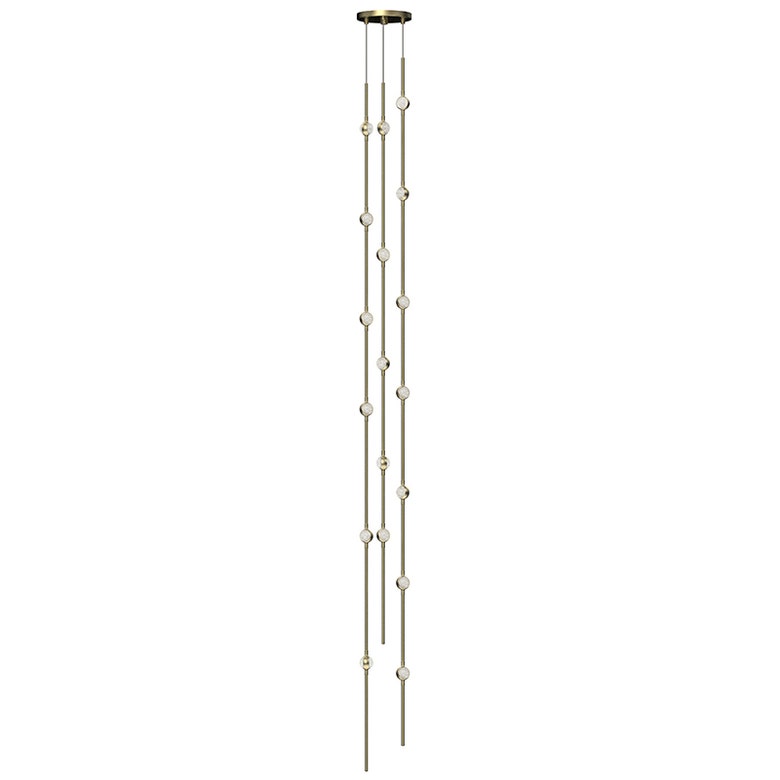 SONNEMAN Tall 6" Round Constellation Andromeda Chandelier with Customizable LED Hubs and Lens Options