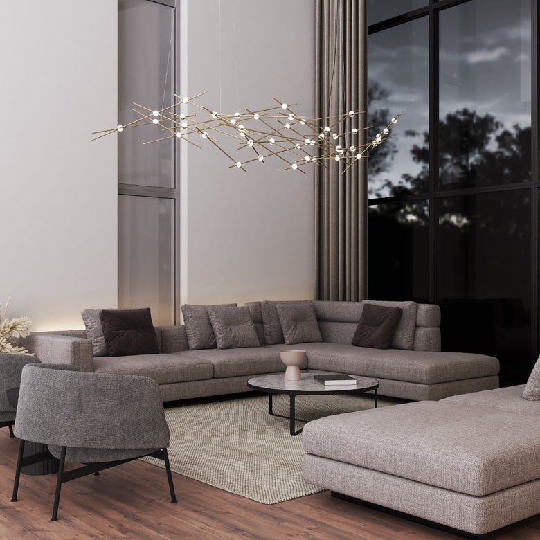 SONNEMAN-Ursa Constellation LED Chandelier - Celestial Design with Interconnected Star Patterns