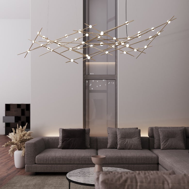 SONNEMAN-Ursa Constellation LED Chandelier - Celestial Design with Interconnected Star Patterns