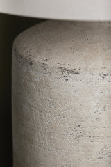 Troy Lighting-Dallas Table Lamp - Organic Modern Design with Weathered Artifact White Ceramic Base and White Linen Shade