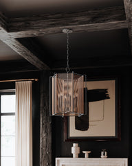 Troy Lighting Large Ramon Lantern - Textured Black Metal Framework with Natural Jute Interior for Modern Industrial Decor