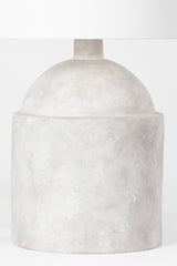 Troy Lighting-Torrance Table Lamp - Weathered Grey Ceramic Jug Base with Off-White Linen Drum Shade