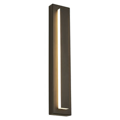 Visual Comfort Aspen 26 Outdoor Wall Sconce with Surge Protection and Dimmable LED Lighting in Modern Finishes