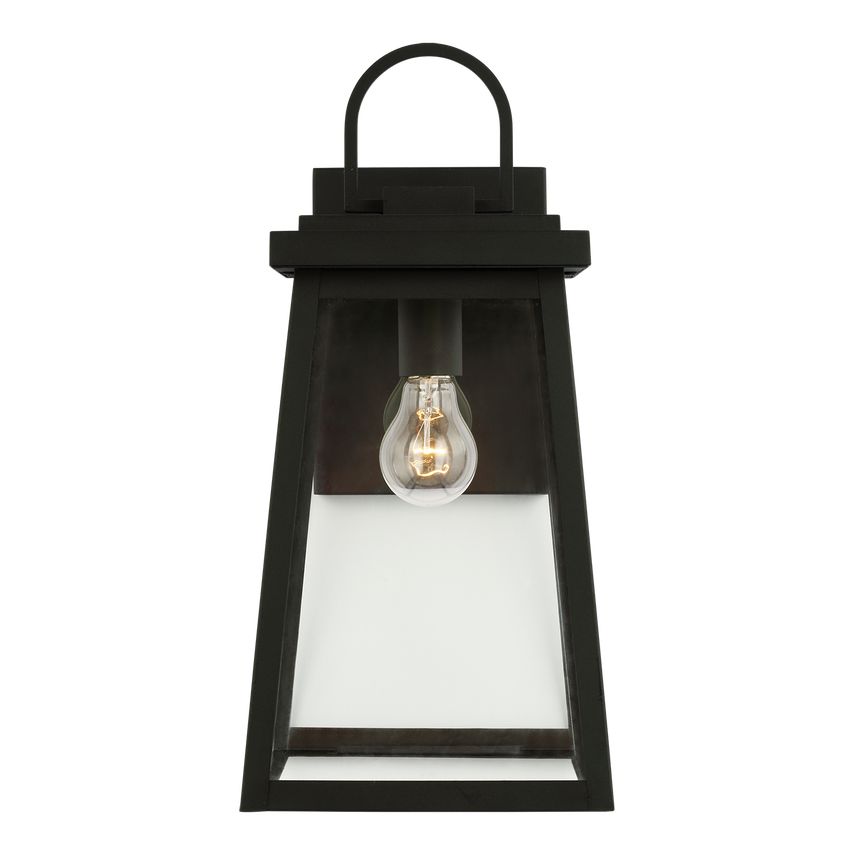 Visual Comfort-Founders Large 1-Light Outdoor Wall Lantern - Timeless Style, Durable Aluminum Construction