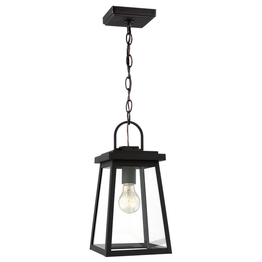 Visual Comfort-Founders One Light Outdoor Pendant with Timeless Style and Durable Aluminum Construction