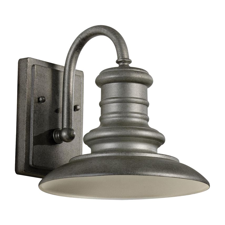 Visual Comfort-Redding Station 1-Light Small Lantern With Vintage Railroad Design And Textured Aluminum Shade