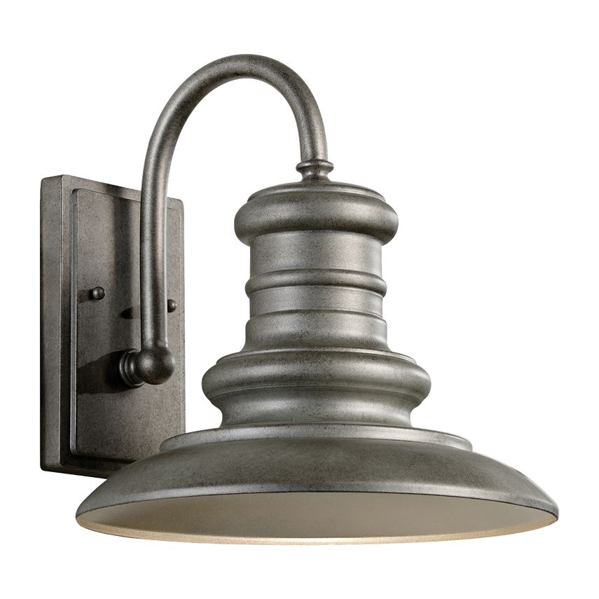 Visual Comfort Redding Station Medium Lantern - Vintage Railroad Inspired All-Aluminum Lighting with Textured Details