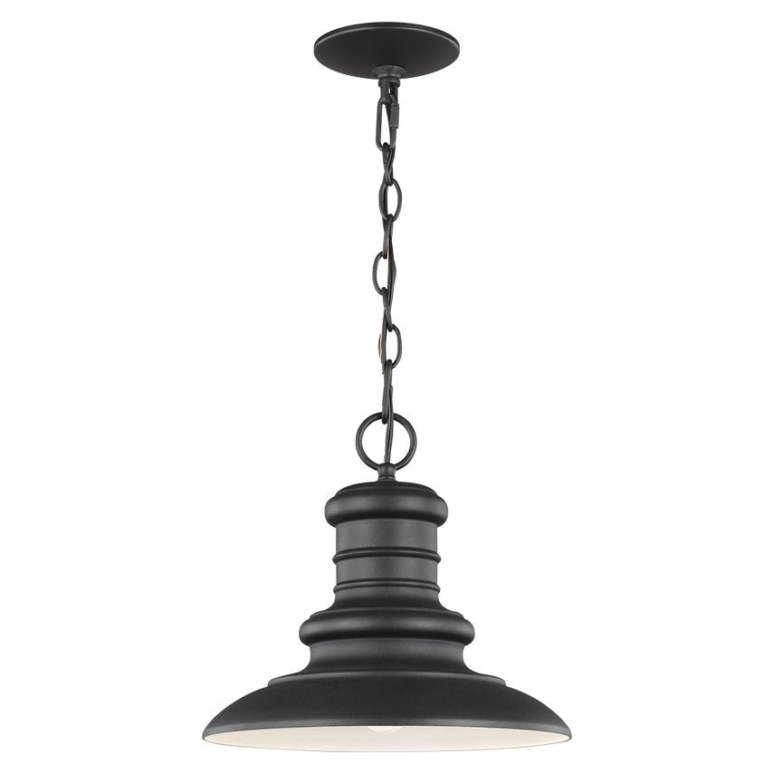 Visual Comfort Redding Station Pendant Light - Vintage Railroad Style with Textured Aluminum Shades