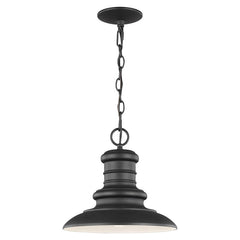 Visual Comfort Redding Station Pendant Light - Vintage Railroad Style with Textured Aluminum Shades