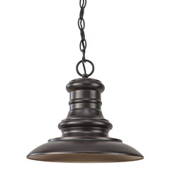 Visual Comfort Redding Station Pendant Light - Vintage Railroad Style with Textured Aluminum Shades