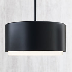 Visual Comfort-Roton 12" Modern Outdoor Pendant Light with Aluminum Body and LED Diffused Illumination