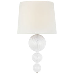 Visual Comfort Talia 18" Wall Sconce With White Linen Shade – Elegant Design For Whimsical Lighting