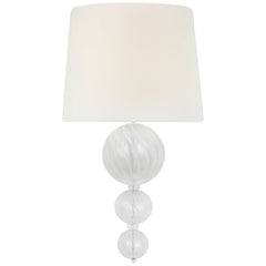 Visual Comfort Talia 18" Wall Sconce With White Linen Shade – Elegant Design For Whimsical Lighting