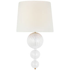 Visual Comfort Talia 18" Wall Sconce With White Linen Shade – Elegant Design For Whimsical Lighting