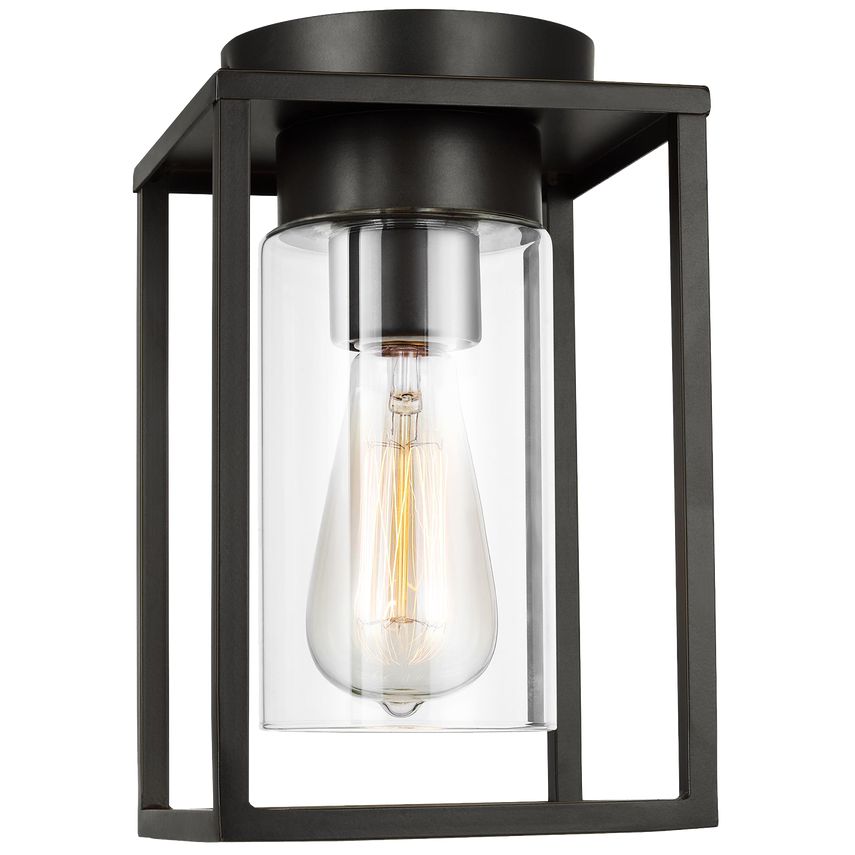 Visual Comfort Vado 1-Light Modern Outdoor Flush Mount Fixture with Clean Lines for Stylish Exterior Illumination